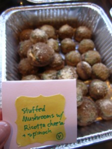 stuffed mushroom w/ ricotta & spinach via http://itsjoulife.wordpress.com/2013/04/02/a-blissful-30th-birthday/